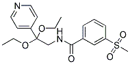 N-[2,2-DIETHOXY-2-(PYRIDIN-4-YL)ETHYL]-3-(METHYLSULPHONYL)BENZAMIDE Structure