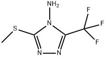 3-(METHYLSULFANYL)-5-(TRIFLUOROMETHYL)-4H-1,2,4-TRIAZOL-4-AMINE Struktur