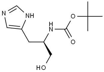 BOC-(R)-2-AMINO-3-(4-IMIDAZOLYL)PROPANOL Struktur