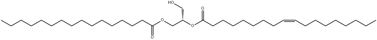 1-PALMITOYL-2-OLEOYL-RAC-GLYCEROL Structure