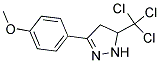 3-(4-METHOXYPHENYL)-5-(TRICHLOROMETHYL)-4,5-DIHYDRO-1H-PYRAZOLE Struktur