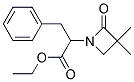 ETHYL 2-(3,3-DIMETHYL-2-OXO-1-AZETANYL)-3-PHENYLPROPANOATE Struktur
