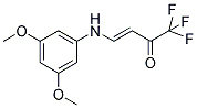 4-(3,5-DIMETHOXYANILINO)-1,1,1-TRIFLUOROBUT-3-EN-2-ONE Struktur