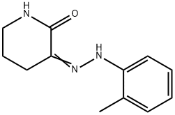 TETRAHYDRO-2,3-PYRIDINEDIONE 3-[N-(2-METHYLPHENYL)HYDRAZONE] Struktur
