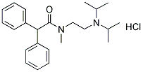 N-(2-DIISOPROPYLAMINO-ETHYL)-N-METHYL-2,2-DIPHENYL-ACETAMIDE, HYDROCHLORIDE