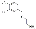2-(3-CHLORO-4-METHOXY-BENZYLSULFANYL)-ETHYLAMINE Structure