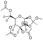 2,3,4,6,6'-PENTADEUTERIO-3,4,6-TRI-O-ACETYL-B-D-MANNOPYRANOSE 1,2-(METHYL ORTHOACETATE) Structure