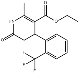 ETHYL 2-METHYL-6-OXO-4-[2-(TRIFLUOROMETHYL)PHENYL]-1,4,5,6-TETRAHYDRO-3-PYRIDINECARBOXYLATE Struktur