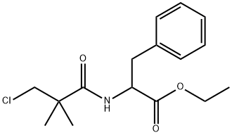 ETHYL 2-[(3-CHLORO-2,2-DIMETHYLPROPANOYL)AMINO]-3-PHENYLPROPANOATE Struktur