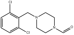 4-(2,6-DICHLOROBENZYL)PIPERAZINE-1-CARBALDEHYDE Struktur