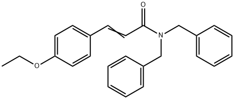 N,N-DIBENZYL-3-(4-ETHOXYPHENYL)ACRYLAMIDE Structure