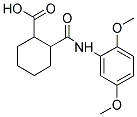 2-(2,5-DIMETHOXY-PHENYLCARBAMOYL)-CYCLOHEXANECARBOXYLIC ACID Struktur