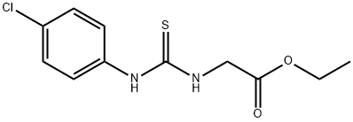ETHYL 2-([(4-CHLOROANILINO)CARBOTHIOYL]AMINO)ACETATE Structure