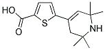 5-(2,2,6,6-TETRAMETHYL-1,2,3,6-TETRAHYDRO-PYRIDIN-4-YL)-THIOPHENE-2-CARBOXYLIC ACID Struktur
