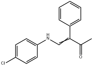 4-(4-CHLOROANILINO)-3-PHENYL-3-BUTEN-2-ONE Structure