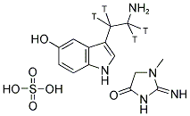 5-HYDROXYTRYPTAMINE CREATINE SULFATE, [ETHYLAMINE-1,2-3H]- Struktur