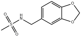 N-(1,3-BENZODIOXOL-5-YLMETHYL)METHANESULFONAMIDE Struktur