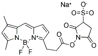 4,4-DIFLUORO-5,7-DIMETHYL-4-BORA-3A,4A-DIAZA-S-INDACENE-3-PROPIONIC ACID, SULFOSUCCINIMIDYL ESTER, SODIUM SALT Struktur