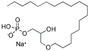 OCTADECYL-PHOSPHO-RAC-GLYCEROL SODIUM SALT Structure