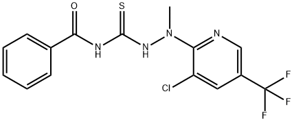 N-((2-[3-CHLORO-5-(TRIFLUOROMETHYL)-2-PYRIDINYL]-2-METHYLHYDRAZINO)CARBOTHIOYL)BENZENECARBOXAMIDE Structure