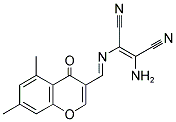 2-AMINO-1-(1-AZA-2-(5,7-DIMETHYL-4-OXO(4H-CHROMEN-3-YL))VINYL)ETHENE-1,2-DICARBONITRILE|