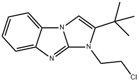 2-TERT-BUTYL-1-(2-CHLOROETHYL)-1H-IMIDAZO[1,2-A]BENZIMIDAZOLE Struktur