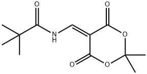 N-[(2,2-DIMETHYL-4,6-DIOXO-1,3-DIOXAN-5-YLIDEN)METHYL]-2,2-DIMETHYLPROPANAMIDE Struktur