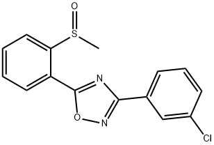 2-[3-(3-CHLOROPHENYL)-1,2,4-OXADIAZOL-5-YL]PHENYL METHYL SULFOXIDE Struktur