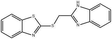 2-[(1H-BENZIMIDAZOL-2-YLMETHYL)THIO]-1,3-BENZOTHIAZOLE Structure