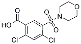 2,4-DICHLORO-5-(MORPHOLINE-4-SULFONYL)-BENZOIC ACID Struktur