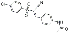 N-(4-(2-((4-CHLOROPHENYL)SULFONYL)-2-NITRILOVINYL)PHENYL)ETHANAMIDE