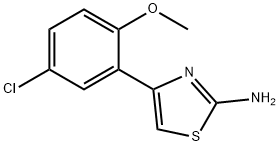 4-(5-CHLORO-2-METHOXY-PHENYL)-THIAZOL-2-YLAMINE Struktur