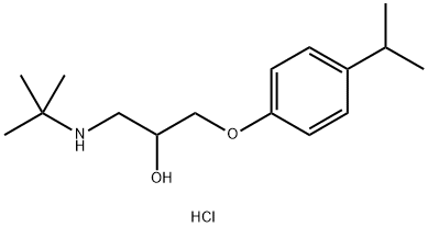 1-TERT-BUTYLAMINO-3-(4-ISOPROPYL-PHENOXY)-PROPAN-2-OL HYDROCHLORIDE Struktur