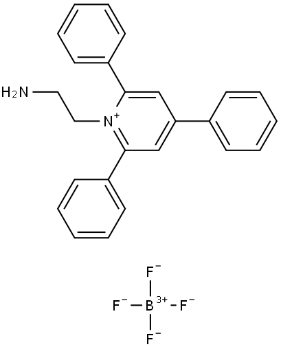 N-ETHYLAMINE-2,4,6-TRIPHENYL PYRIDINIUM TETRAFLUOROBORATE Struktur