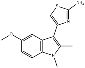 4-(5-METHOXY-1,2-DIMETHYL-1H-INDOL-3-YL)-THIAZOL-2-YLAMINE Struktur