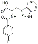 2-[(4-FLUOROBENZOYL)AMINO]-3-(1H-INDOL-3-YL)PROPANOIC ACID Structure
