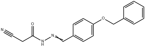 N'-([4-(BENZYLOXY)PHENYL]METHYLENE)-2-CYANOACETOHYDRAZIDE Struktur