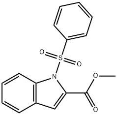 METHYL 1-(PHENYLSULFONYL)-1H-INDOLE-2-CARBOXYLATE Structure