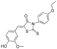 (5Z)-3-(4-ETHOXYPHENYL)-5-(4-HYDROXY-3-METHOXYBENZYLIDENE)-2-THIOXO-1,3-THIAZOLIDIN-4-ONE|