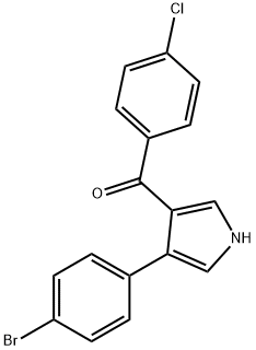 [4-(4-BROMOPHENYL)-1H-PYRROL-3-YL](4-CHLOROPHENYL)METHANONE Structure