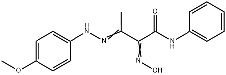2-(HYDROXYIMINO)-3-[2-(4-METHOXYPHENYL)HYDRAZONO]-N-PHENYLBUTANAMIDE Structure