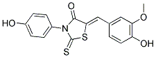 (5Z)-5-(4-HYDROXY-3-METHOXYBENZYLIDENE)-3-(4-HYDROXYPHENYL)-2-THIOXO-1,3-THIAZOLIDIN-4-ONE|