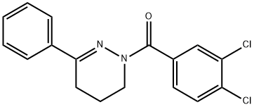 (3,4-DICHLOROPHENYL)[3-PHENYL-5,6-DIHYDRO-1(4H)-PYRIDAZINYL]METHANONE Structure