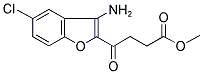 4-(3-AMINO-5-CHLORO-BENZOFURAN-2-YL)-4-OXO-BUTYRIC ACID METHYL ESTER Struktur
