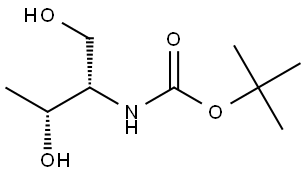 BOC-(2S,3S)-2-AMINO-3-HYDROXY-1-BUTANOL Struktur