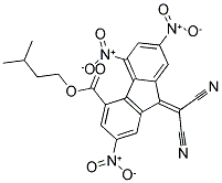 ISOPENTYL 9-(DICYANOMETHYLIDENE)-2,5,7-TRINITRO-9H-FLUORENE-4-CARBOXYLATE Struktur