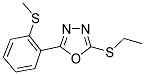 2-(ETHYLSULFANYL)-5-[2-(METHYLSULFANYL)PHENYL]-1,3,4-OXADIAZOLE Structure