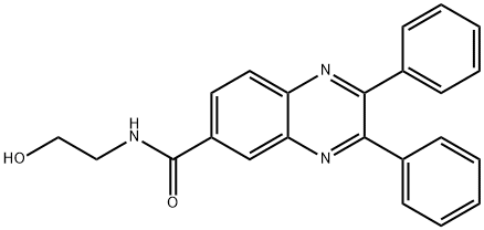 2,3-DIPHENYLQUINOXALINE-6-CARBOXYLIC ACID, 2-HYDROXYETHYL AMIDE Struktur
