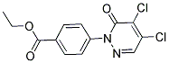 ETHYL 4-(4,5-DICHLORO-6-OXO-1,6-DIHYDROPYRIDAZIN-1-YL)BENZOATE Struktur