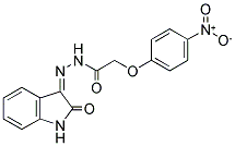 N-(AZA(2-OXOINDOLIN-3-YLIDENE)METHYL)-2-(4-NITROPHENOXY)ETHANAMIDE Structure